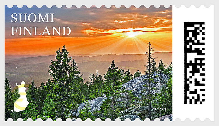 Kolin kansallismaisema on äänestetty vuoden kauneimmaksi postimerkiksi.