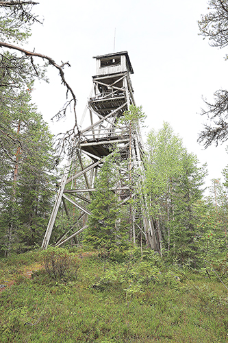 Tahkovaaran maamerkkinä seisoo vanha palotorni. Kuva Pentti Kallinen 