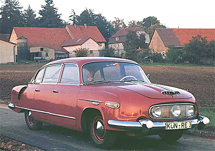 Todellinen autoklassikko: Tatra 603 vv. 1956-1975, alullepantuna ennen maailmansotaa Tshekkoslovakiassa.