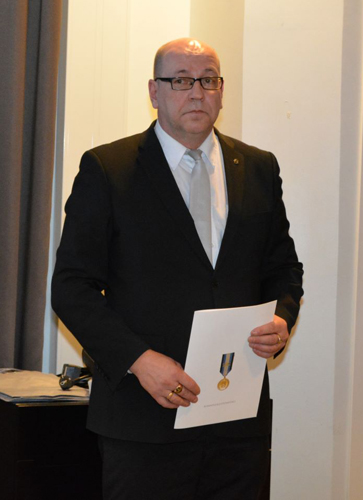 Hannu P. Martikainen huomioitiin viime lauantaina pitkäaikaisesta työstään vapaaehtoisen maanpuolustuksen hyväksi Suomen Reserviläisliiton liittokokouksessa Lappeenrannassa.