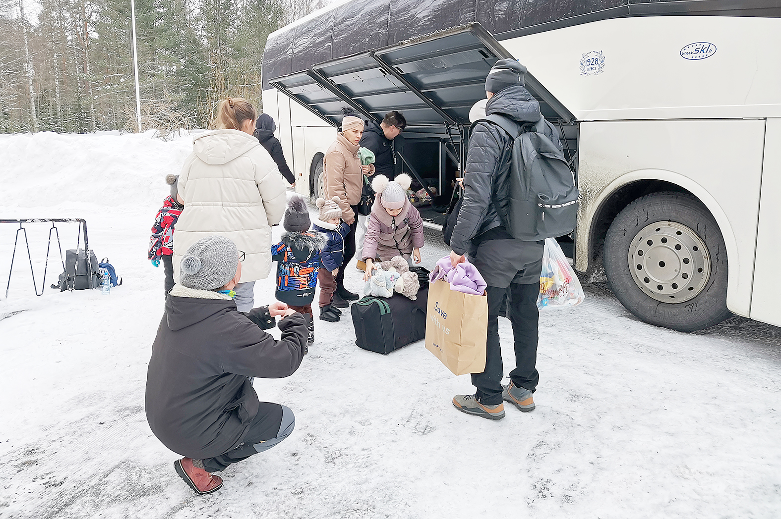 Kevättalvella ensimmäiset ukrainalaiset pakolaiset saapuivat Juukaan