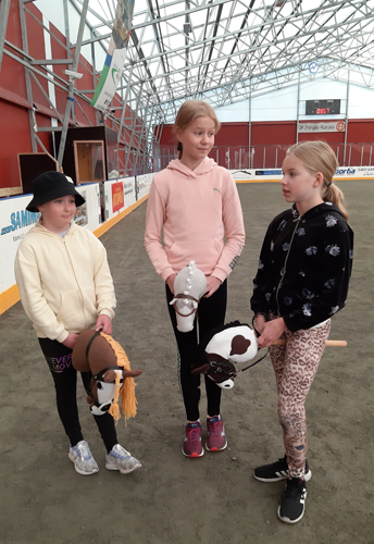 Seela Saalimo, Nella Myyry ja Iina Turunen tykkäävät hevosista.