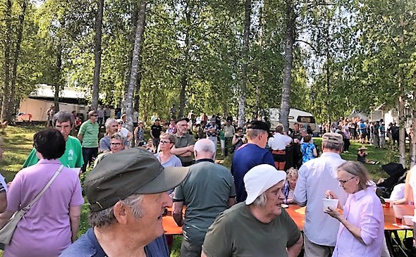 Juuan mökkiläispäivät Paalasmaalla kokoaa yhteen mökkiläiset ja paikalliset asukkaat. Kuva vuodelta 2019 Kaija Mattila