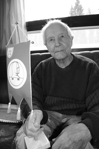 Juuan viimeinen miespuolinen sotaveteraani Viljo Räsänen kuoli syyskuussa 95-vuotiaana. Kuva VS-arkisto/Juha-Matti Junkkari